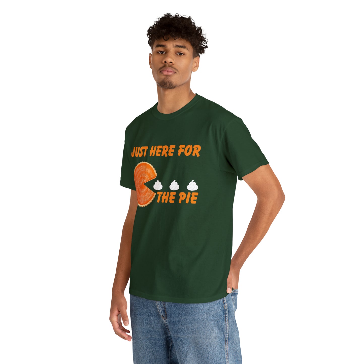 Men Just Here For The Pie | Heavy Cotton Tee