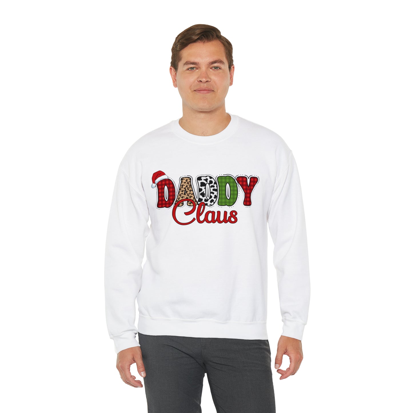 Daddy Claus Christmas | Crewneck Sweatshirt | Family Christmas Sweatshirt