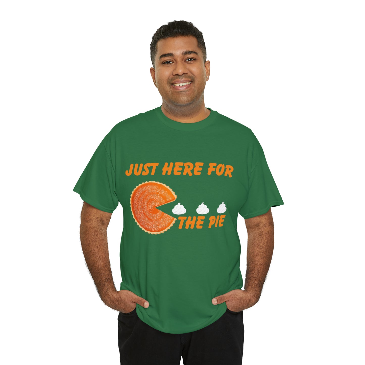 Men Just Here For The Pie | Heavy Cotton Tee