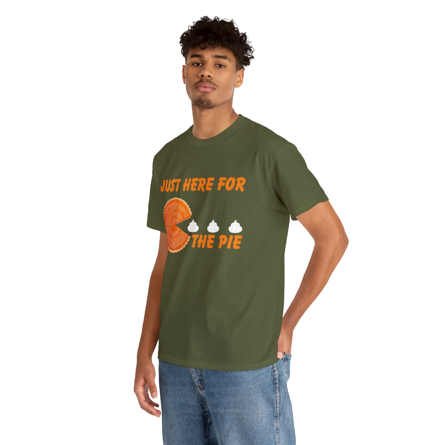 Men Just Here For The Pie | Heavy Cotton Tee