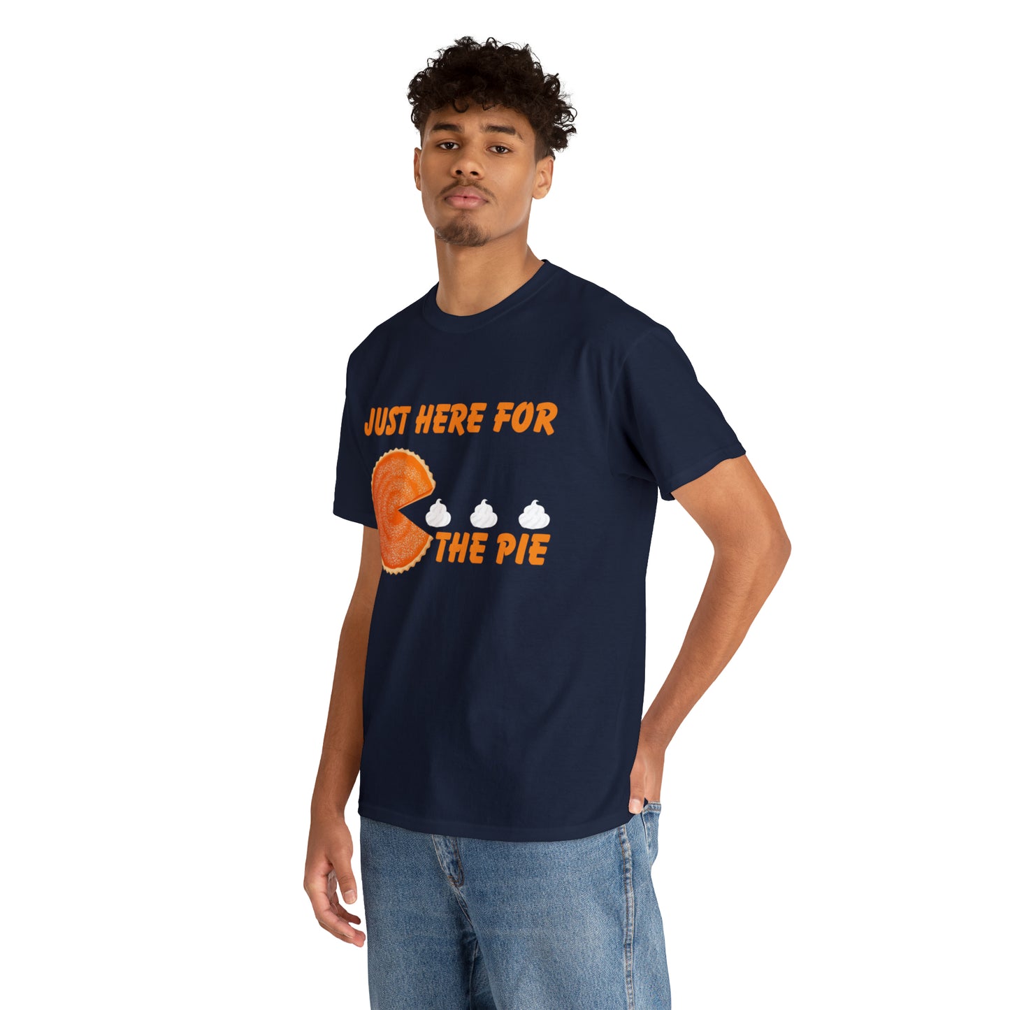 Men Just Here For The Pie | Heavy Cotton Tee