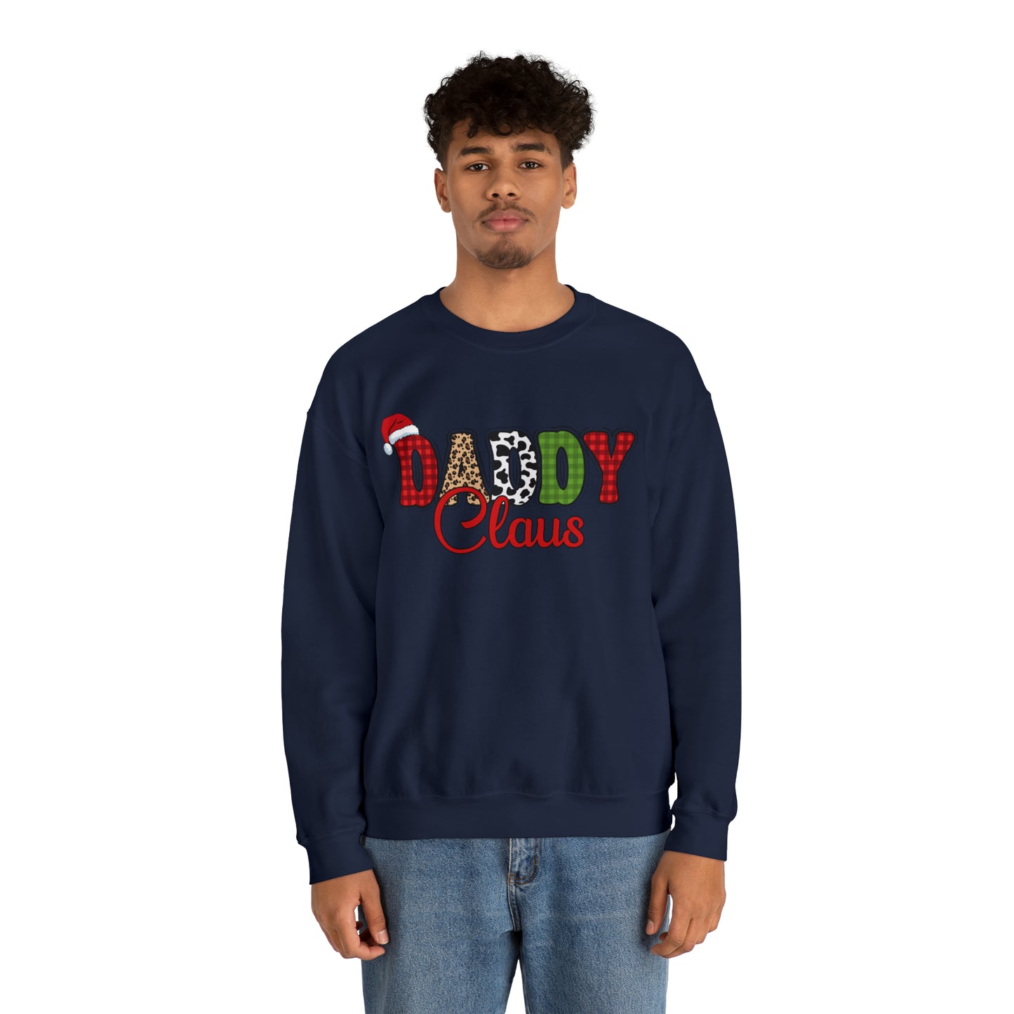 Daddy Claus Christmas | Crewneck Sweatshirt | Family Christmas Sweatshirt