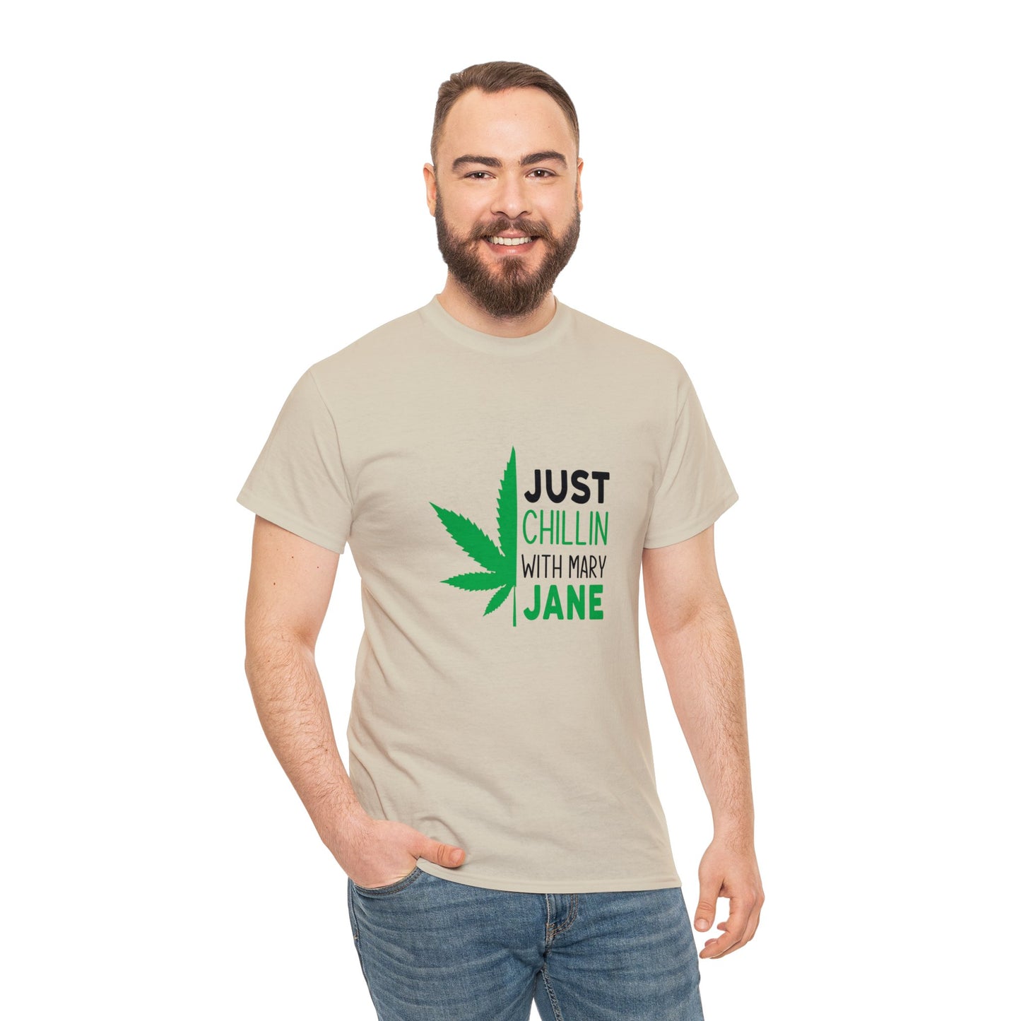 Just Chilling With Mary Jane | Cotton Tee | Unisex Sizing