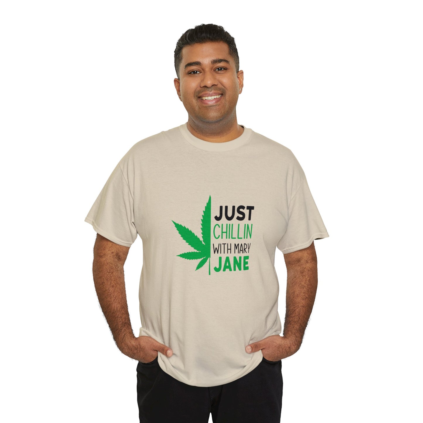Just Chilling With Mary Jane | Cotton Tee | Unisex Sizing