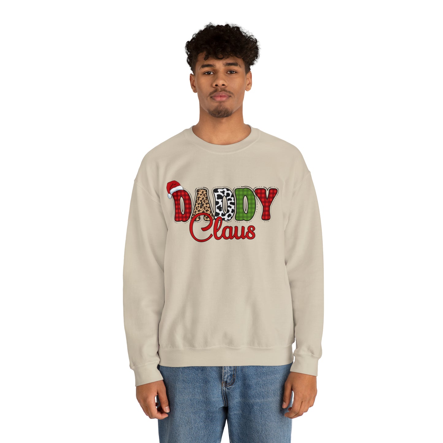 Daddy Claus Christmas | Crewneck Sweatshirt | Family Christmas Sweatshirt