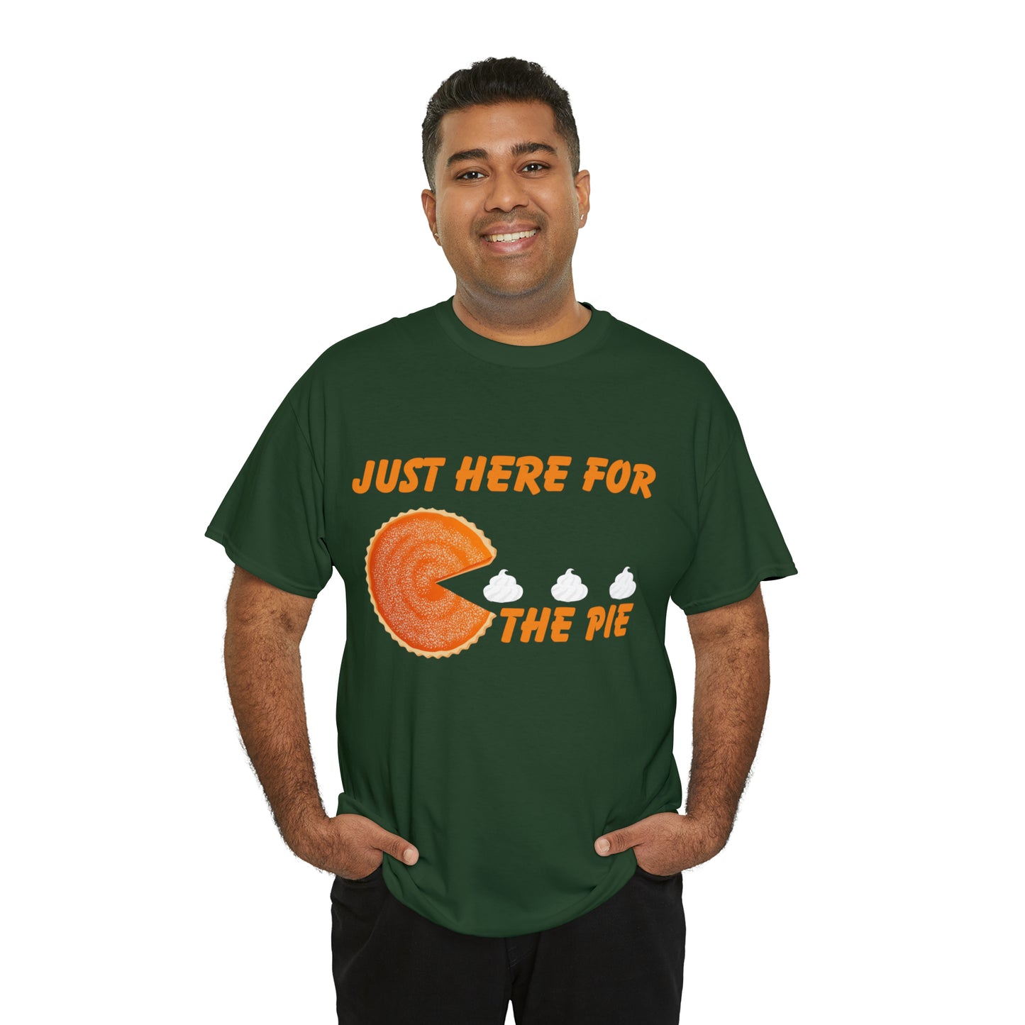Men Just Here For The Pie | Heavy Cotton Tee