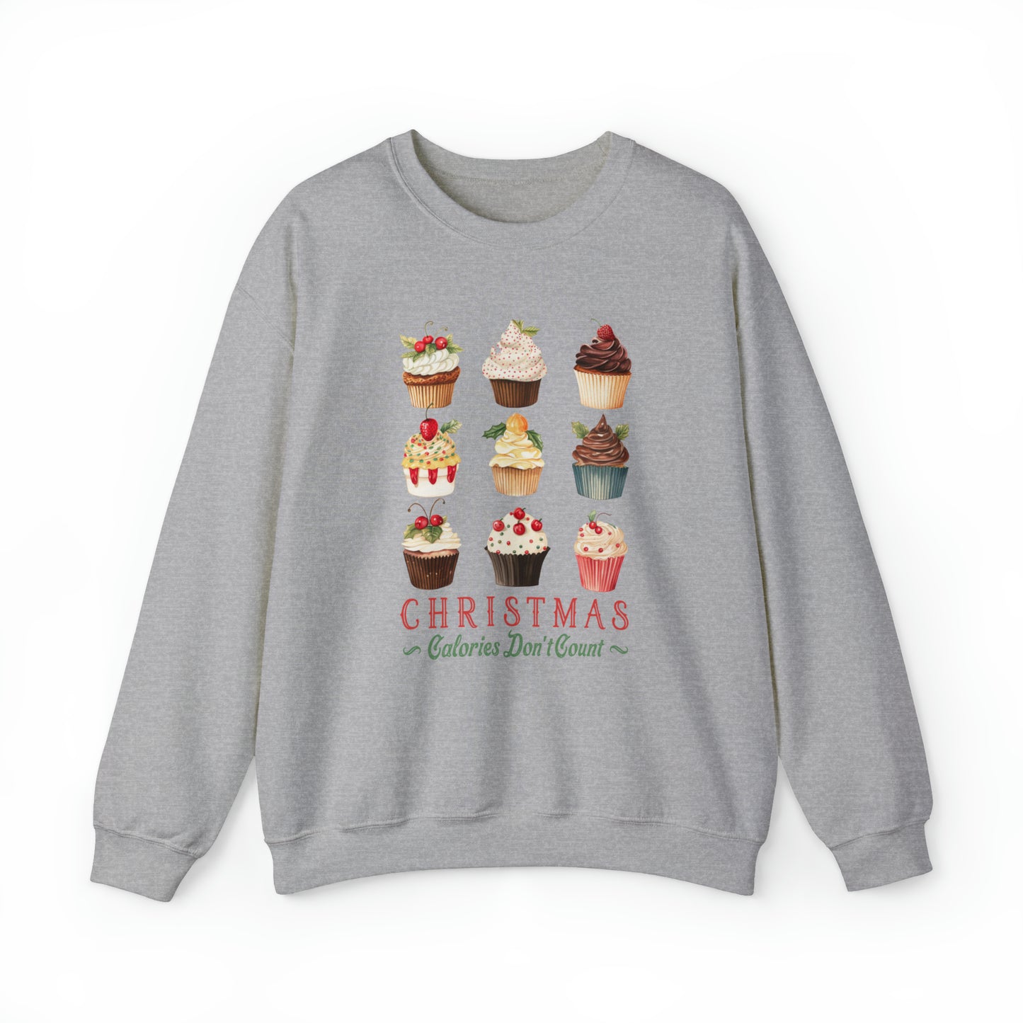 Christmas Calories Don't Count | Christmas Crewneck Sweatshirt | Unisex Sizing