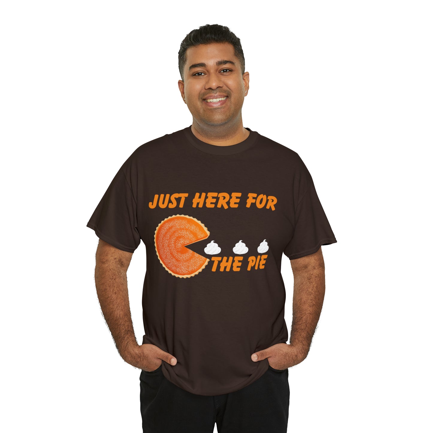 Men Just Here For The Pie | Heavy Cotton Tee