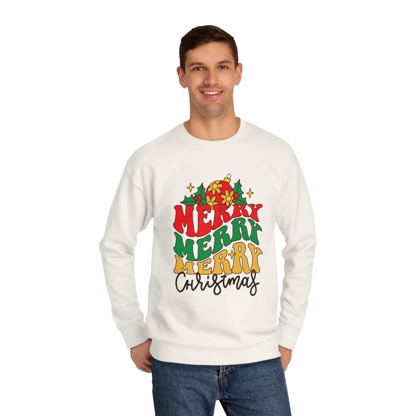 Unisex Merry Christmas Crew Sweatshirt