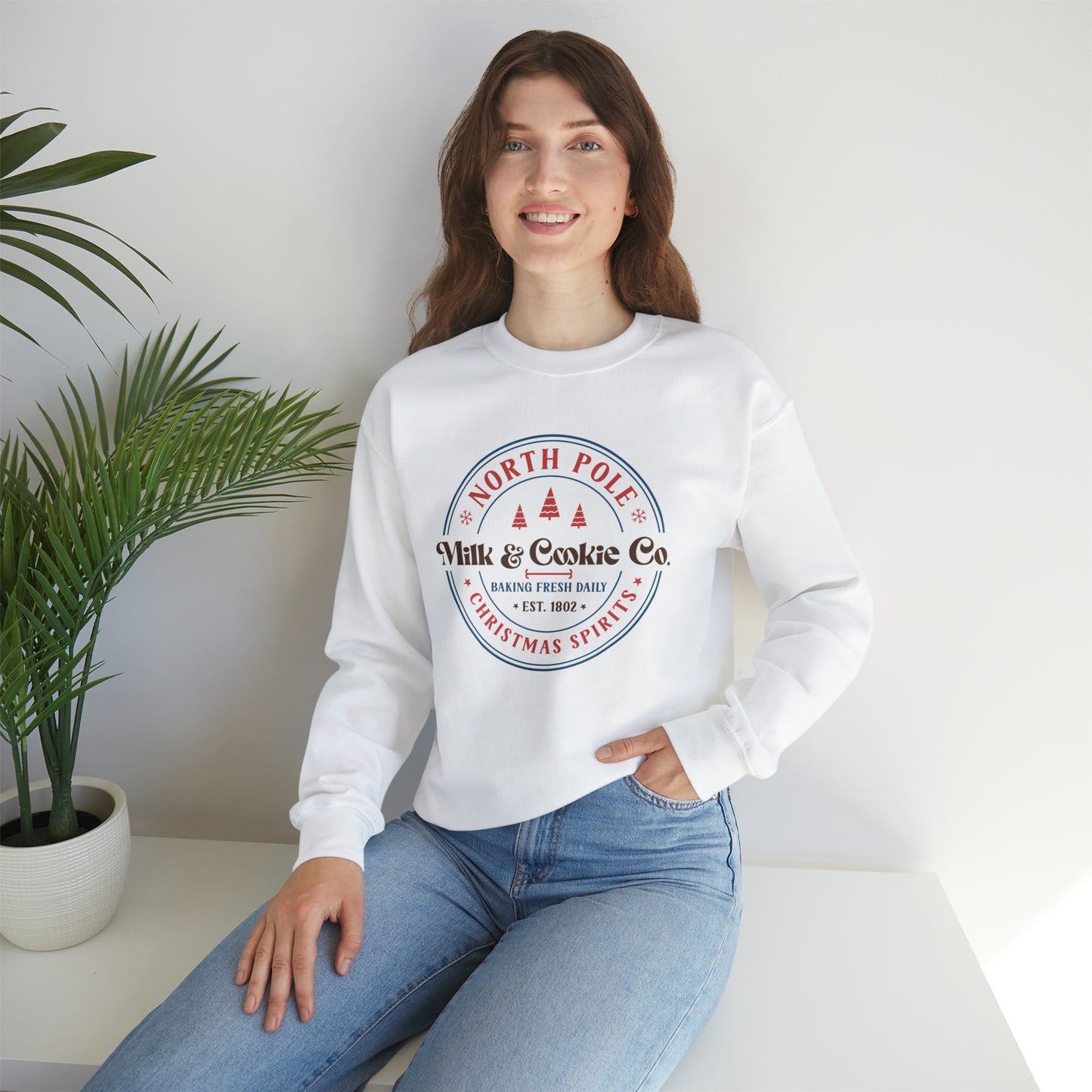 NorthPole Milk & Cookie Co. | Christmas Crewneck Sweatshirt