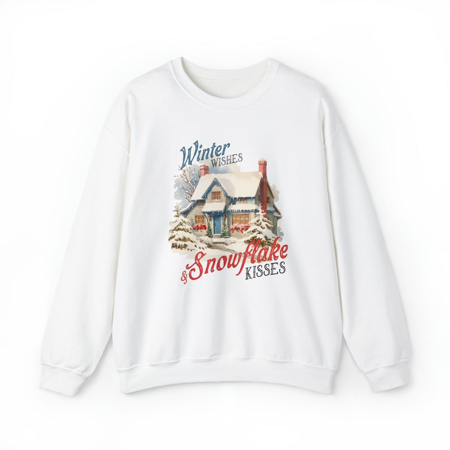 Winter Wishes & Snowflakes Kisses | Crewneck Sweatshirt |