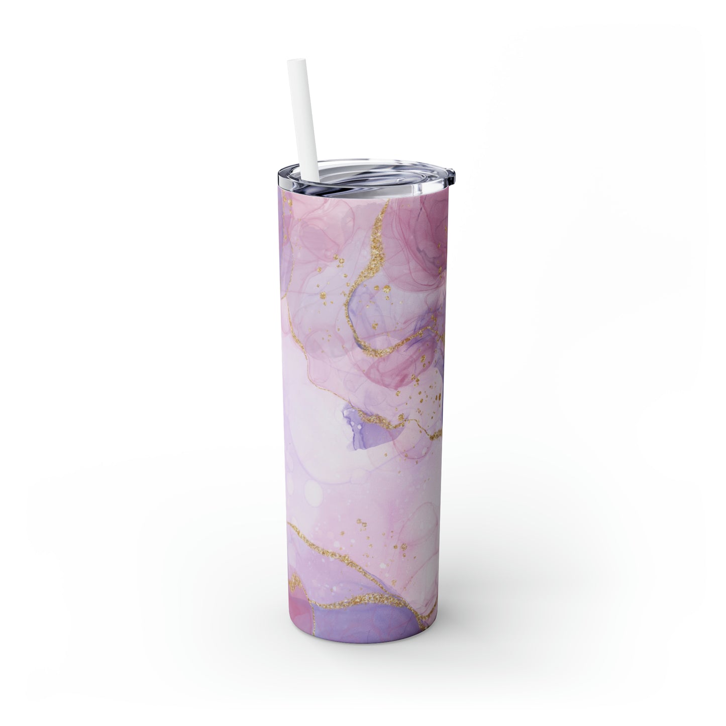 Glitz & Vibe Skinny Tumbler with Straw, 20oz | | Great For Gift Giving | BPA-Free & Non-Toxic