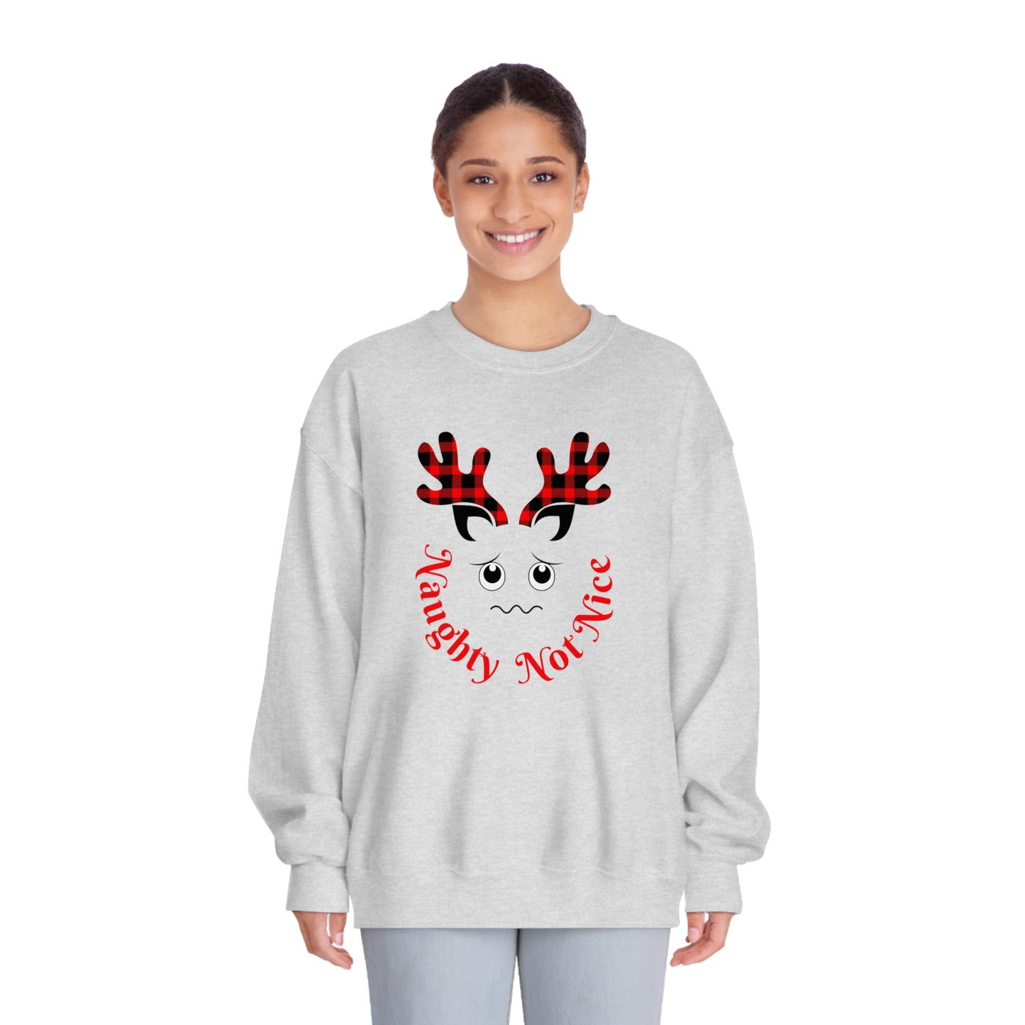 Naughty Not Nice | DryBlend® Crewneck Sweatshirt
