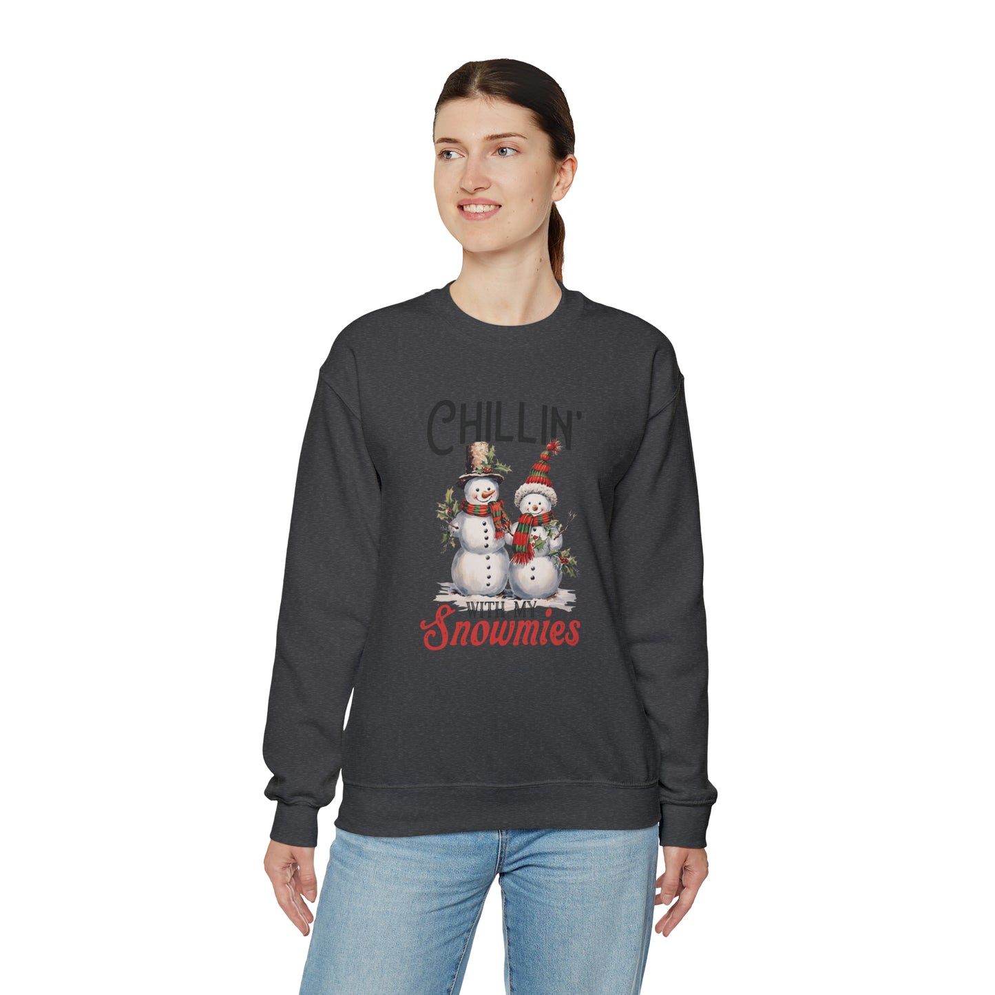 Chillin With My Snomies Christmas | Crewneck Sweatshirt | Bestie Christmas Sweatshirt