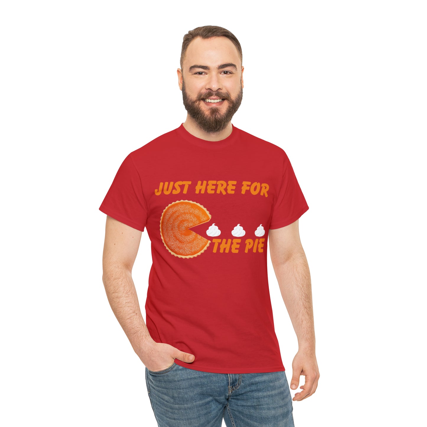 Men Just Here For The Pie | Heavy Cotton Tee