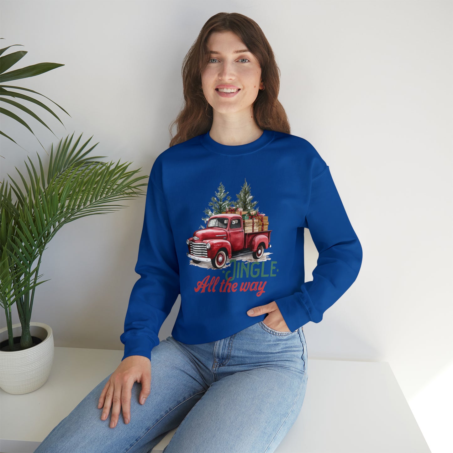 Jingle All The Way | Christmas Crewneck Sweatshirt