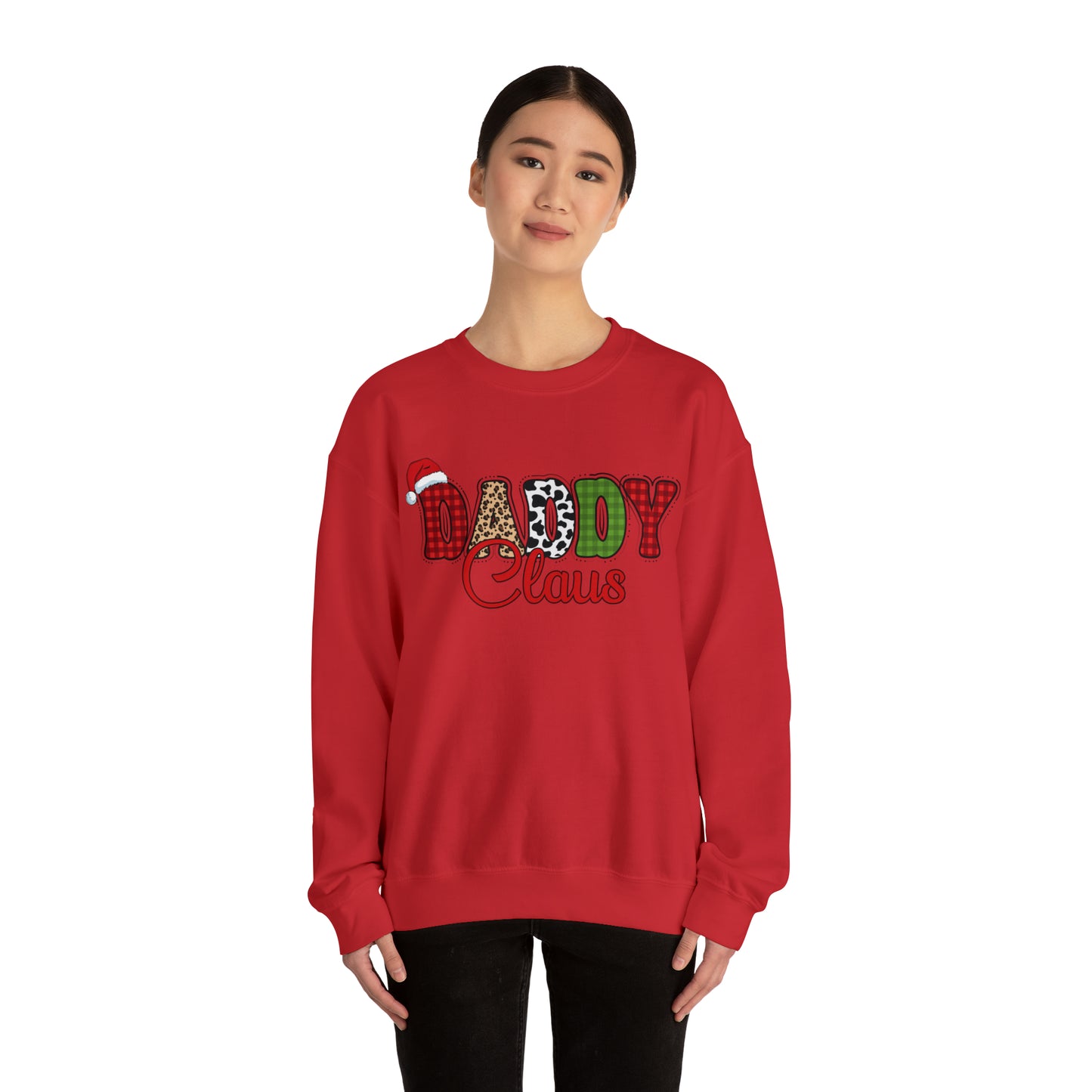 Daddy Claus Christmas | Crewneck Sweatshirt | Family Christmas Sweatshirt