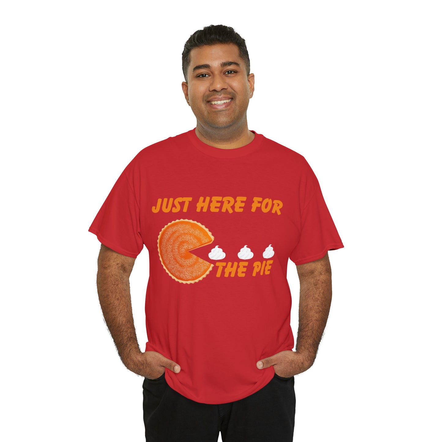 Men Just Here For The Pie | Heavy Cotton Tee