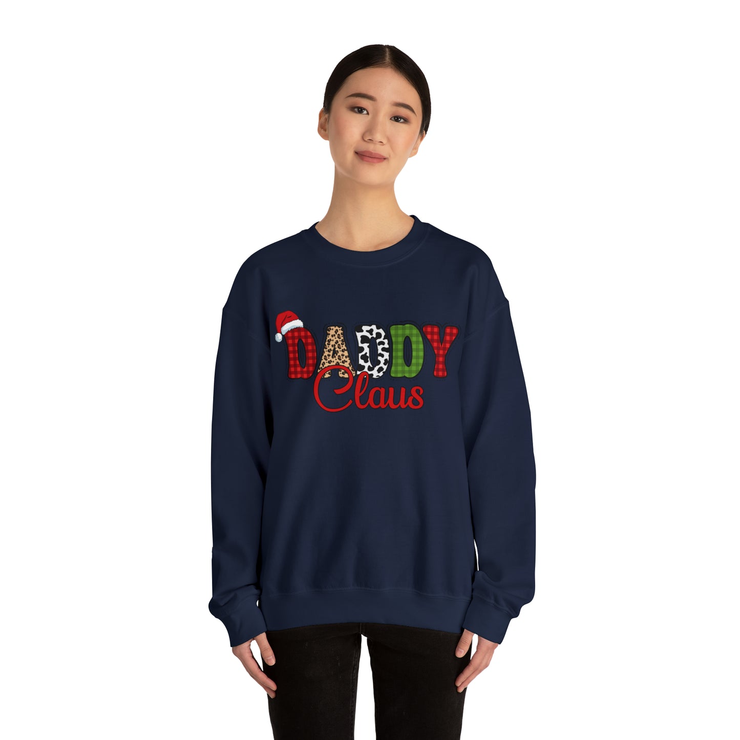Daddy Claus Christmas | Crewneck Sweatshirt | Family Christmas Sweatshirt