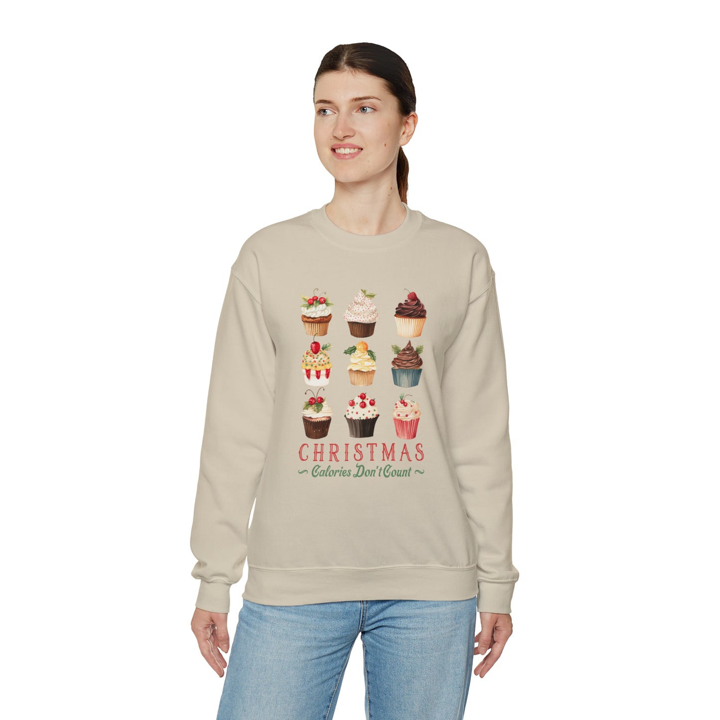 Christmas Calories Don't Count | Christmas Crewneck Sweatshirt | Unisex Sizing