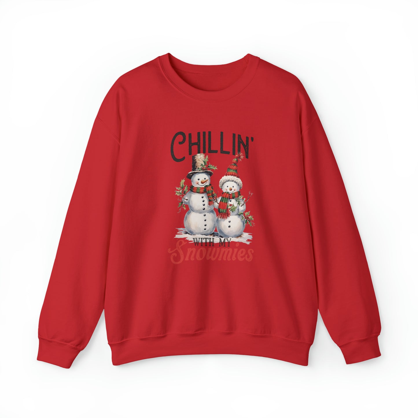 Chillin With My Snomies Christmas | Crewneck Sweatshirt | Bestie Christmas Sweatshirt