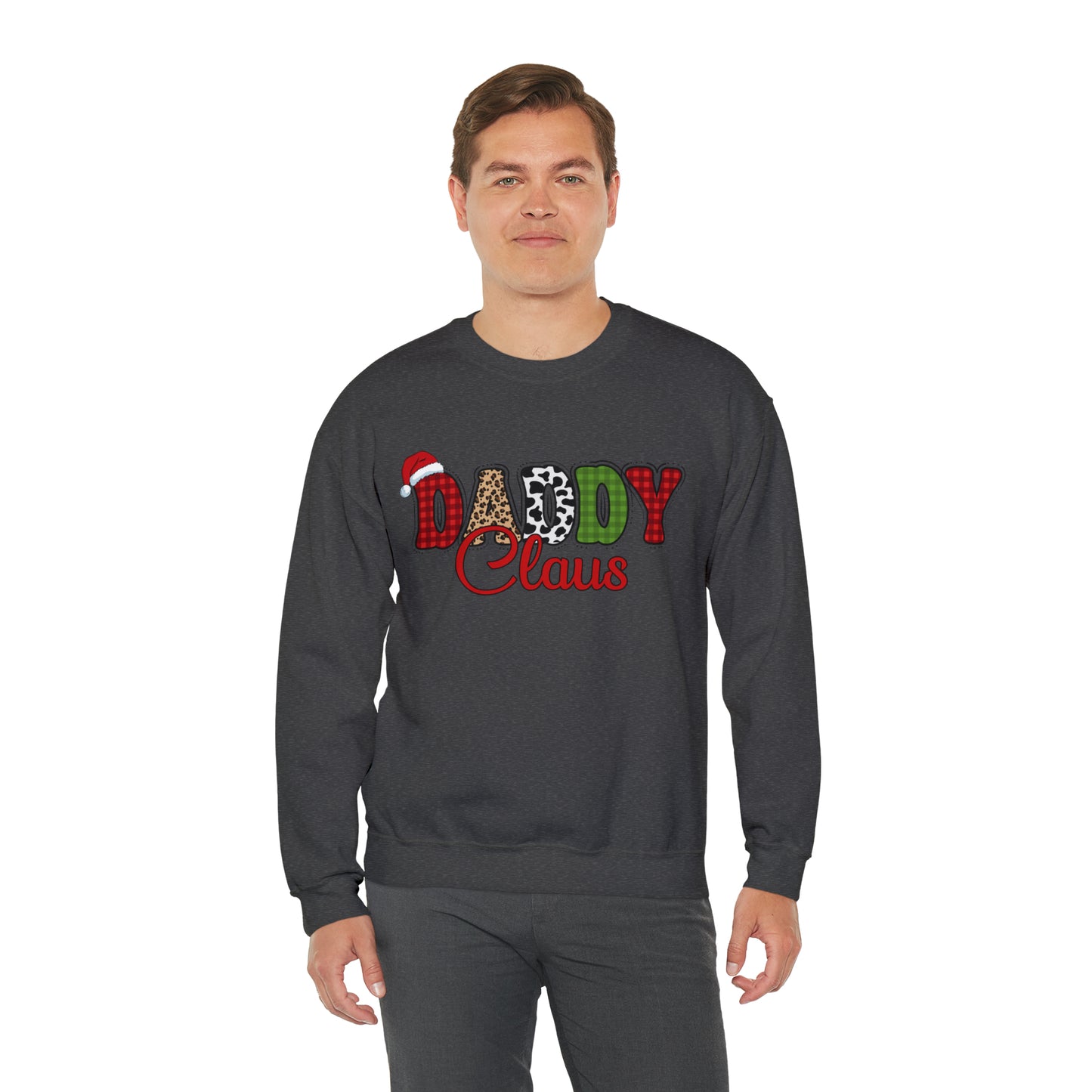 Daddy Claus Christmas | Crewneck Sweatshirt | Family Christmas Sweatshirt