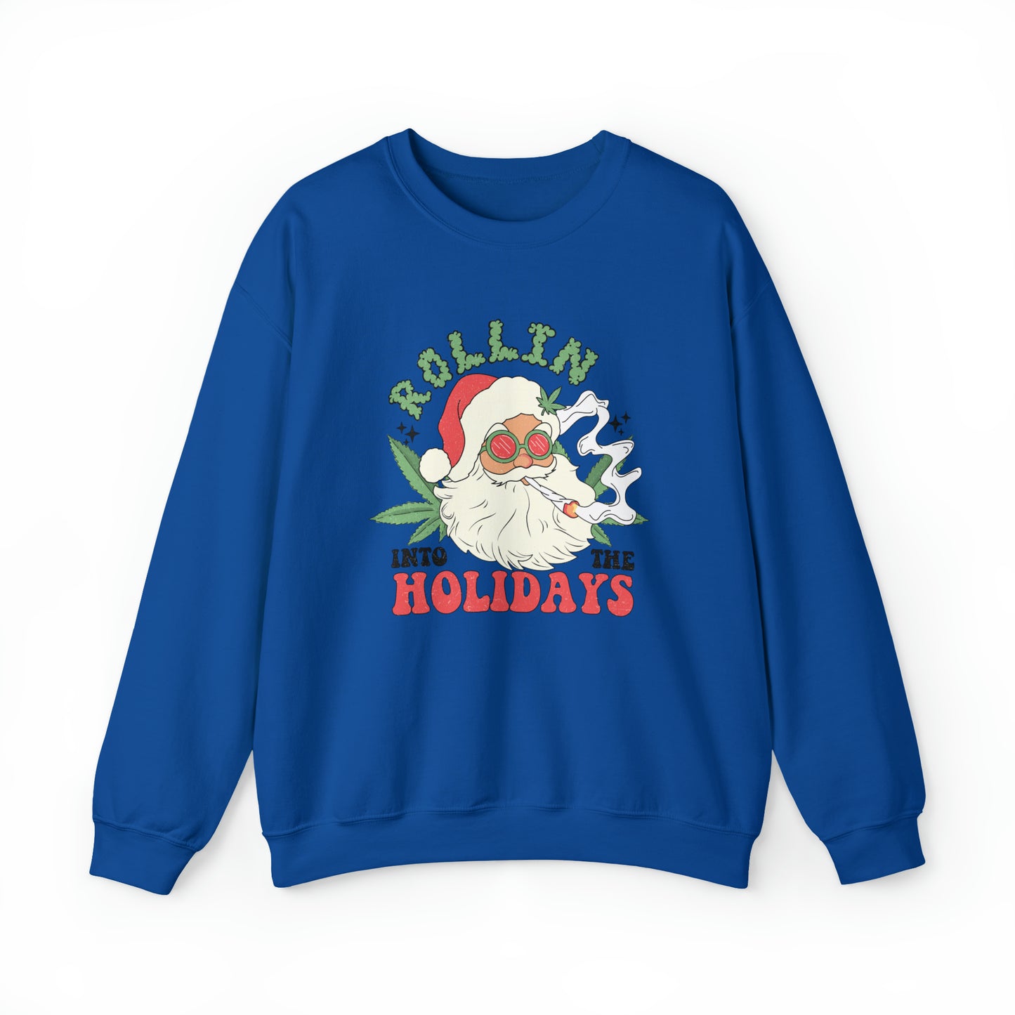 Rolling In The Holidays Christmas | Crewneck Sweatshirt | Unisex Crewneck Sweatshirt |