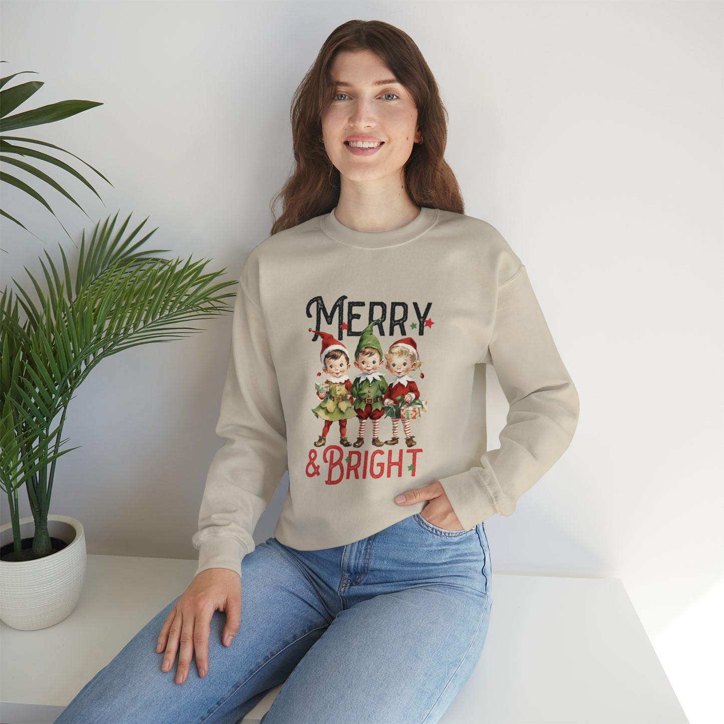 Merry & Bright Christmas | Crewneck Sweatshirt