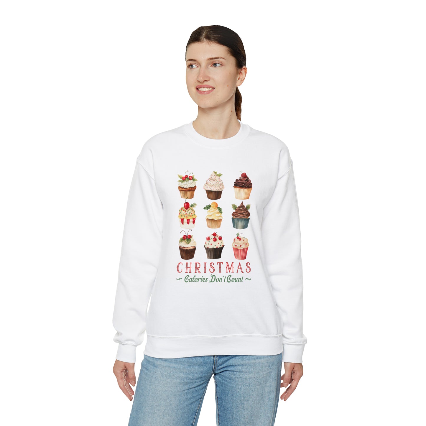 Christmas Calories Don't Count | Christmas Crewneck Sweatshirt | Unisex Sizing