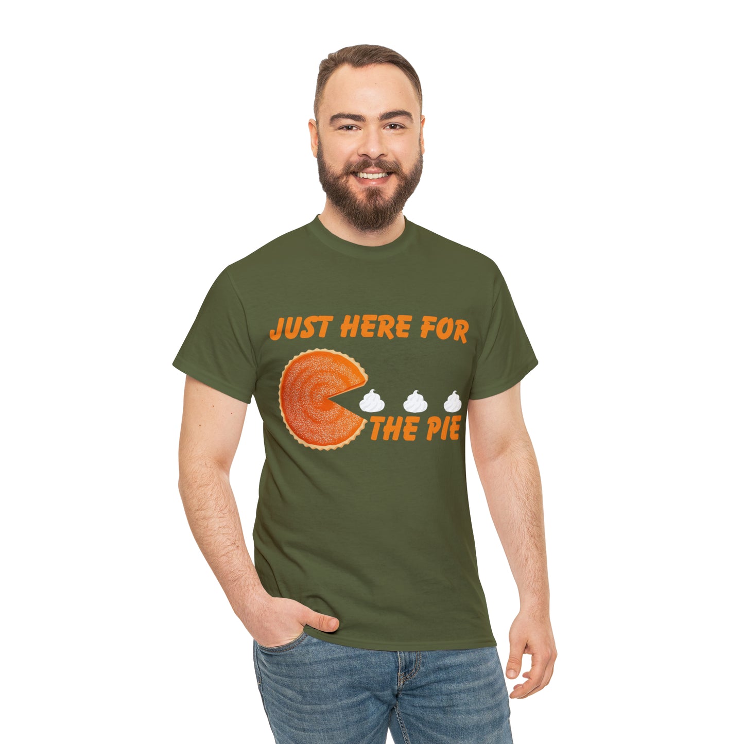 Men Just Here For The Pie | Heavy Cotton Tee