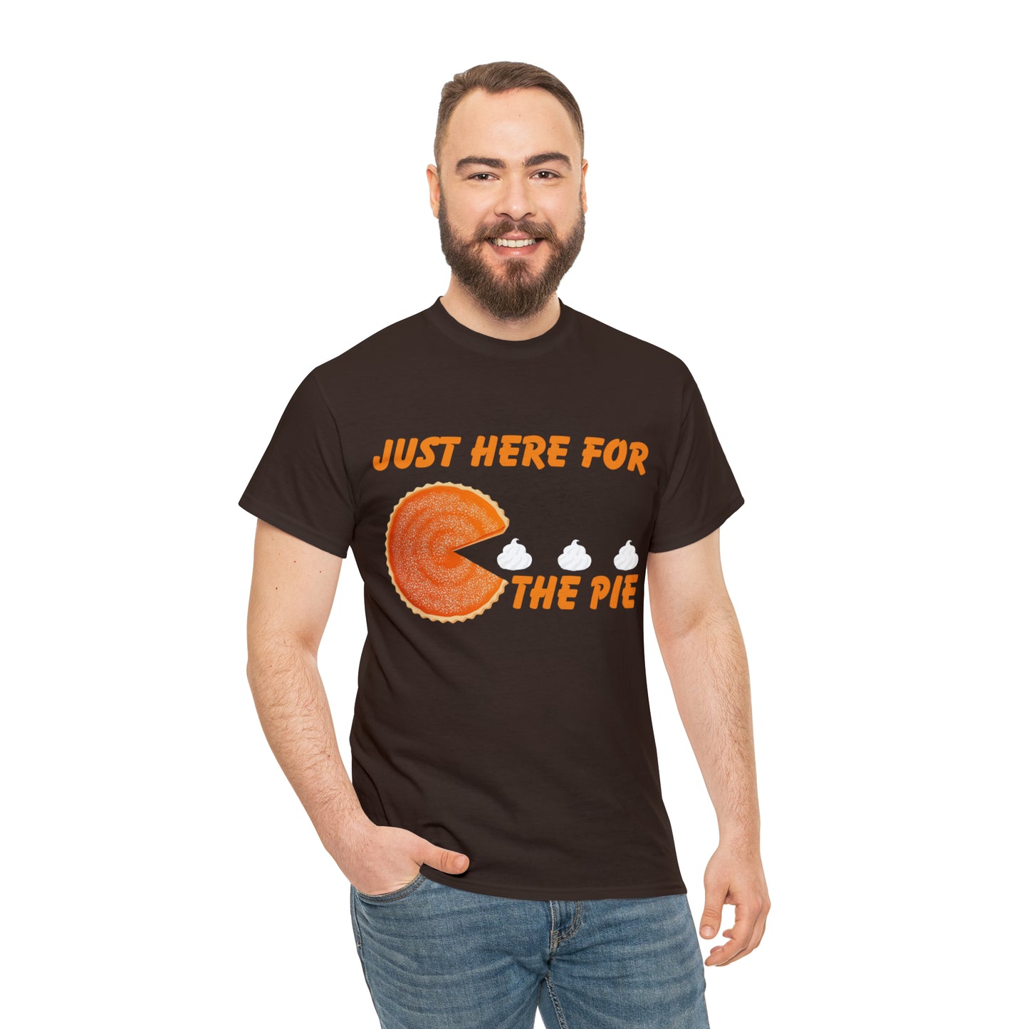 Men Just Here For The Pie | Heavy Cotton Tee