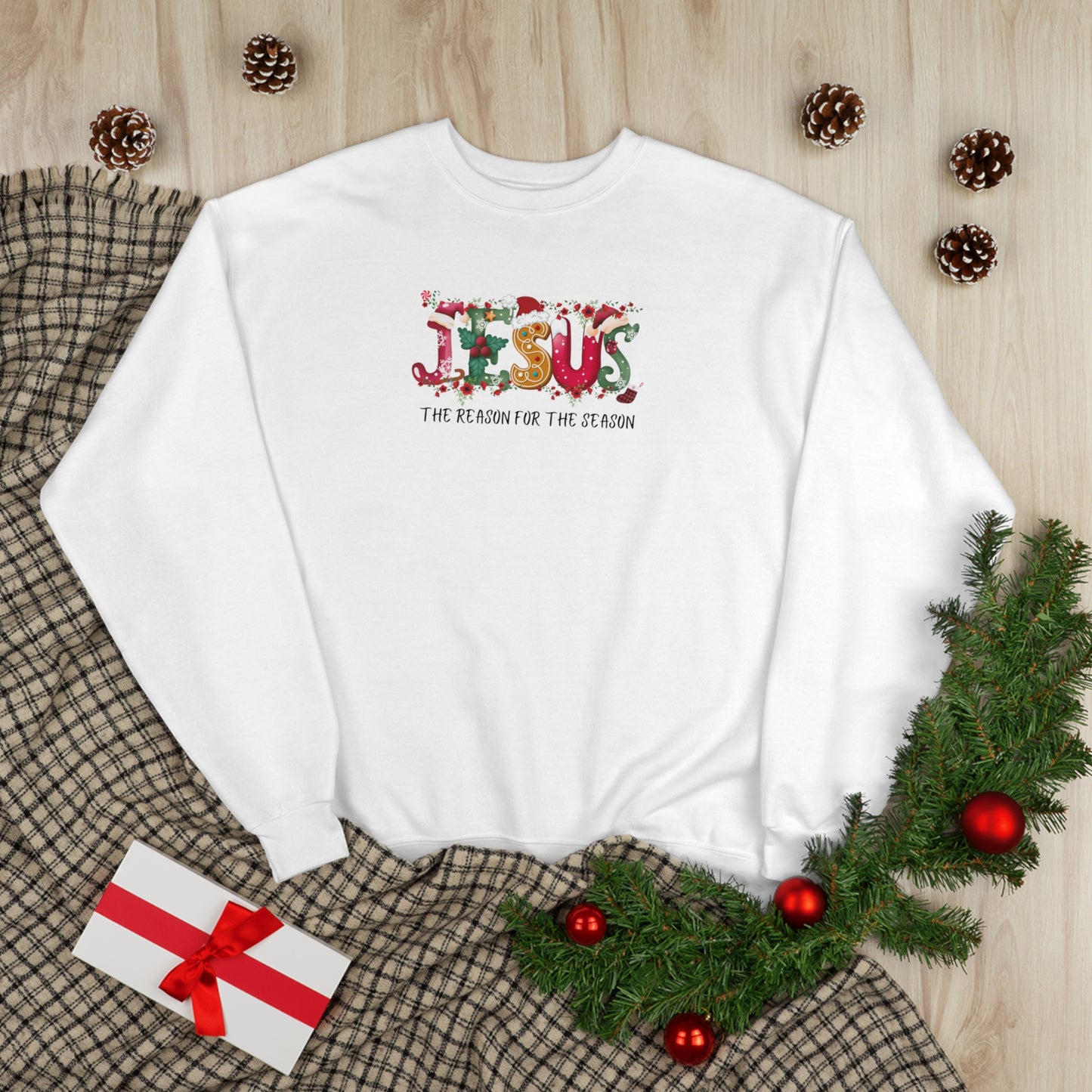 Jesus The Reason For The Season | Unisex EcoSmart® Crewneck Sweatshirt