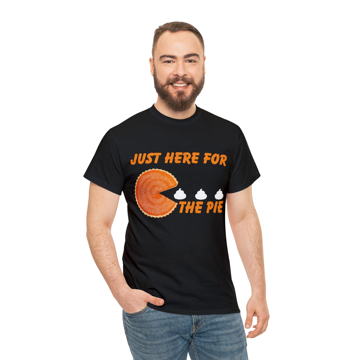 Men Just Here For The Pie | Heavy Cotton Tee