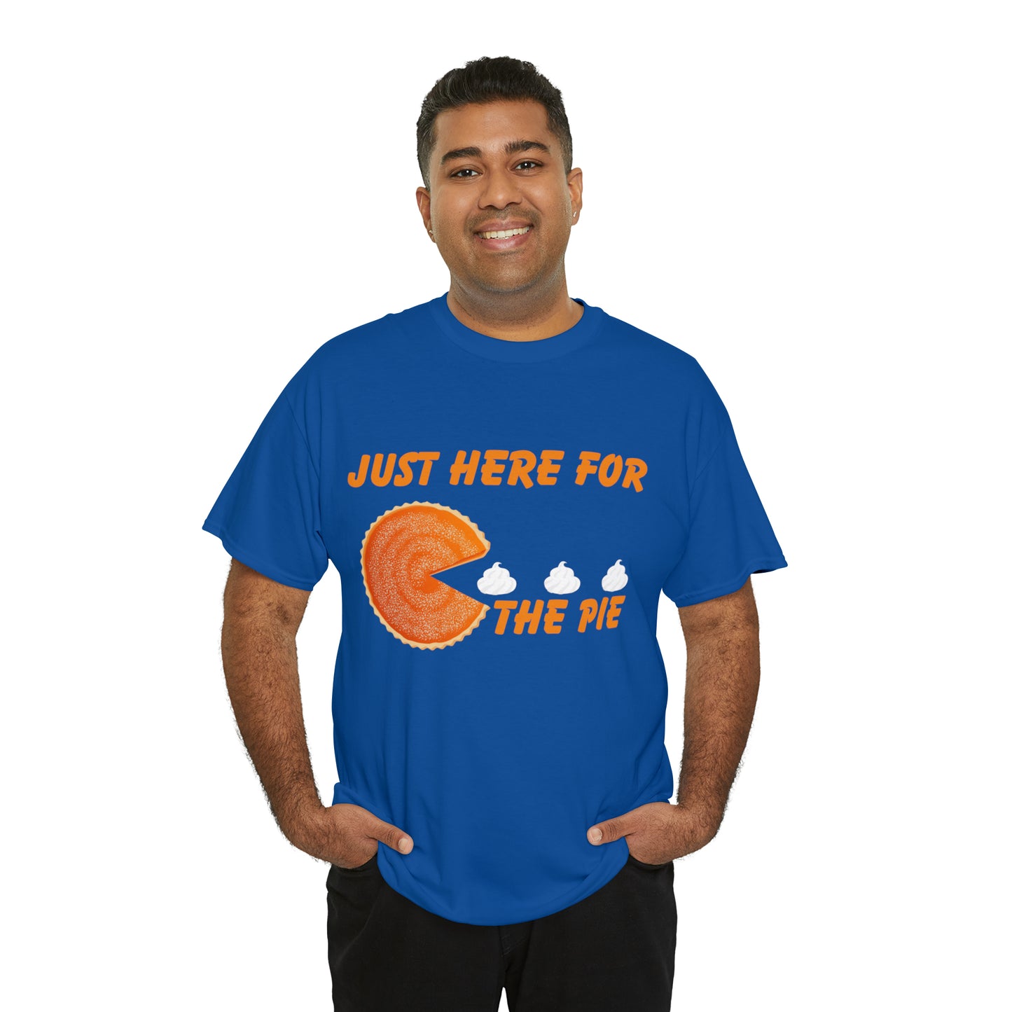 Men Just Here For The Pie | Heavy Cotton Tee