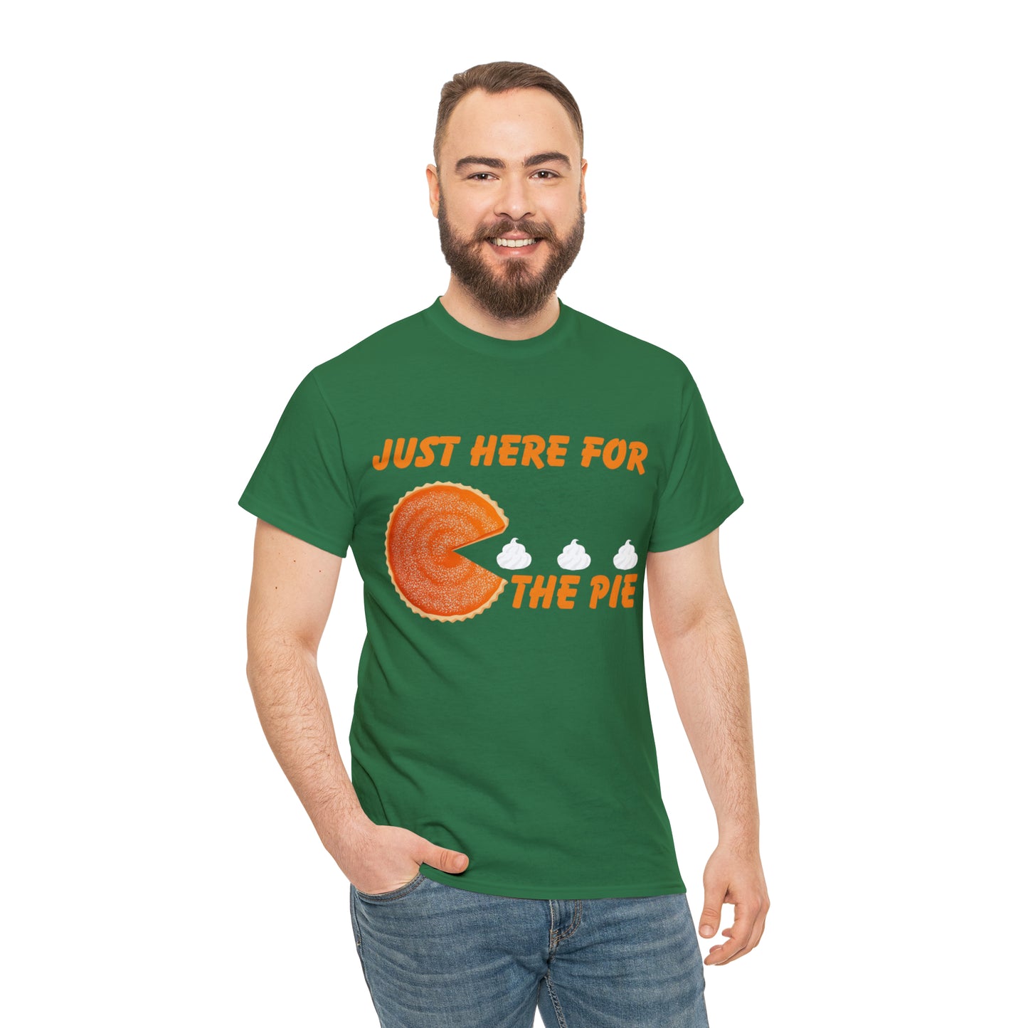 Men Just Here For The Pie | Heavy Cotton Tee