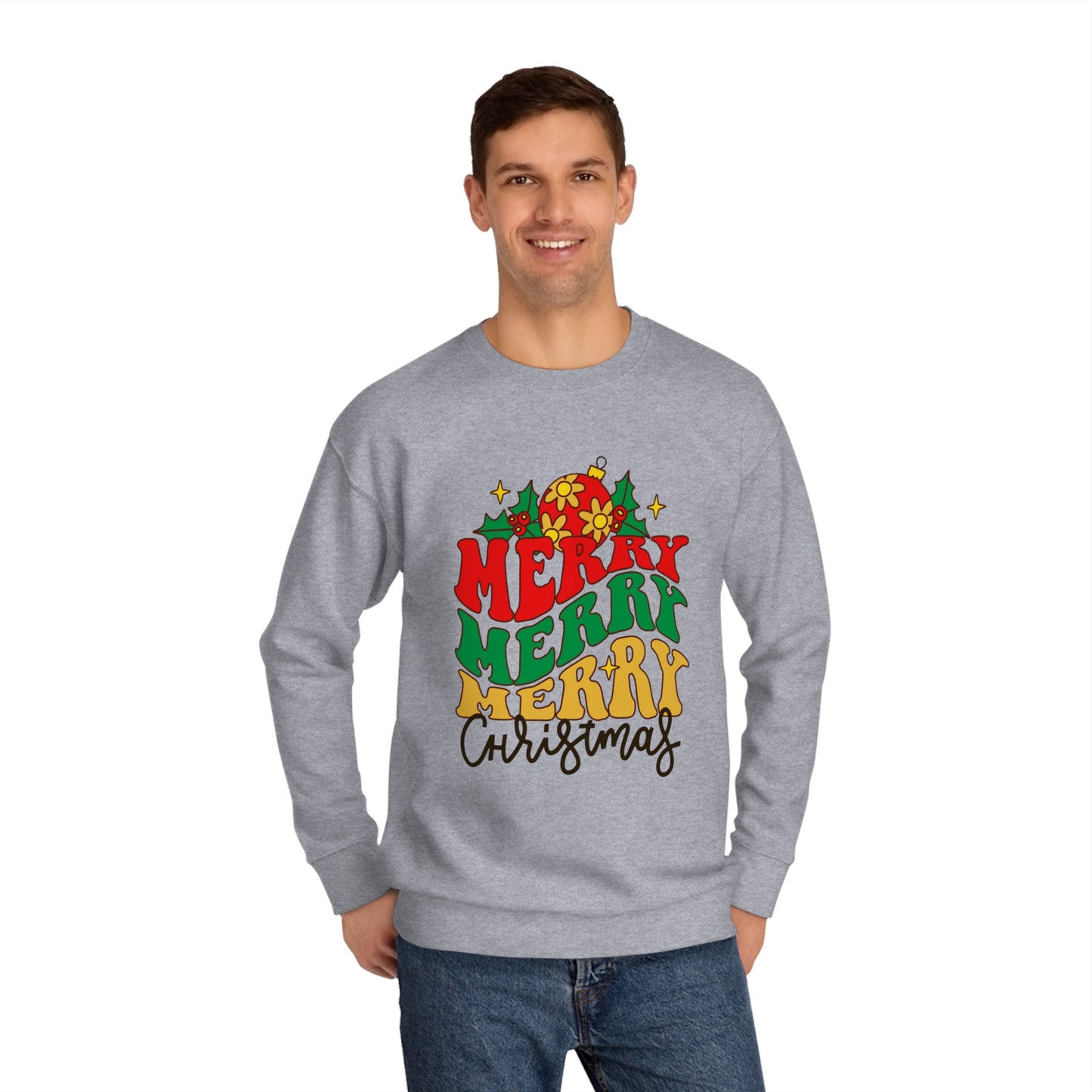 Unisex Merry Christmas Crew Sweatshirt