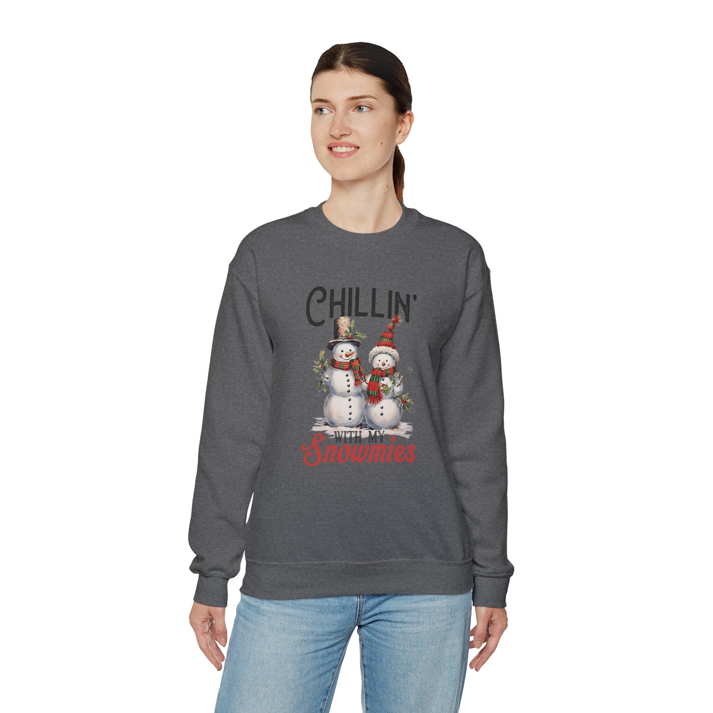 Chillin With My Snomies Christmas | Crewneck Sweatshirt | Bestie Christmas Sweatshirt