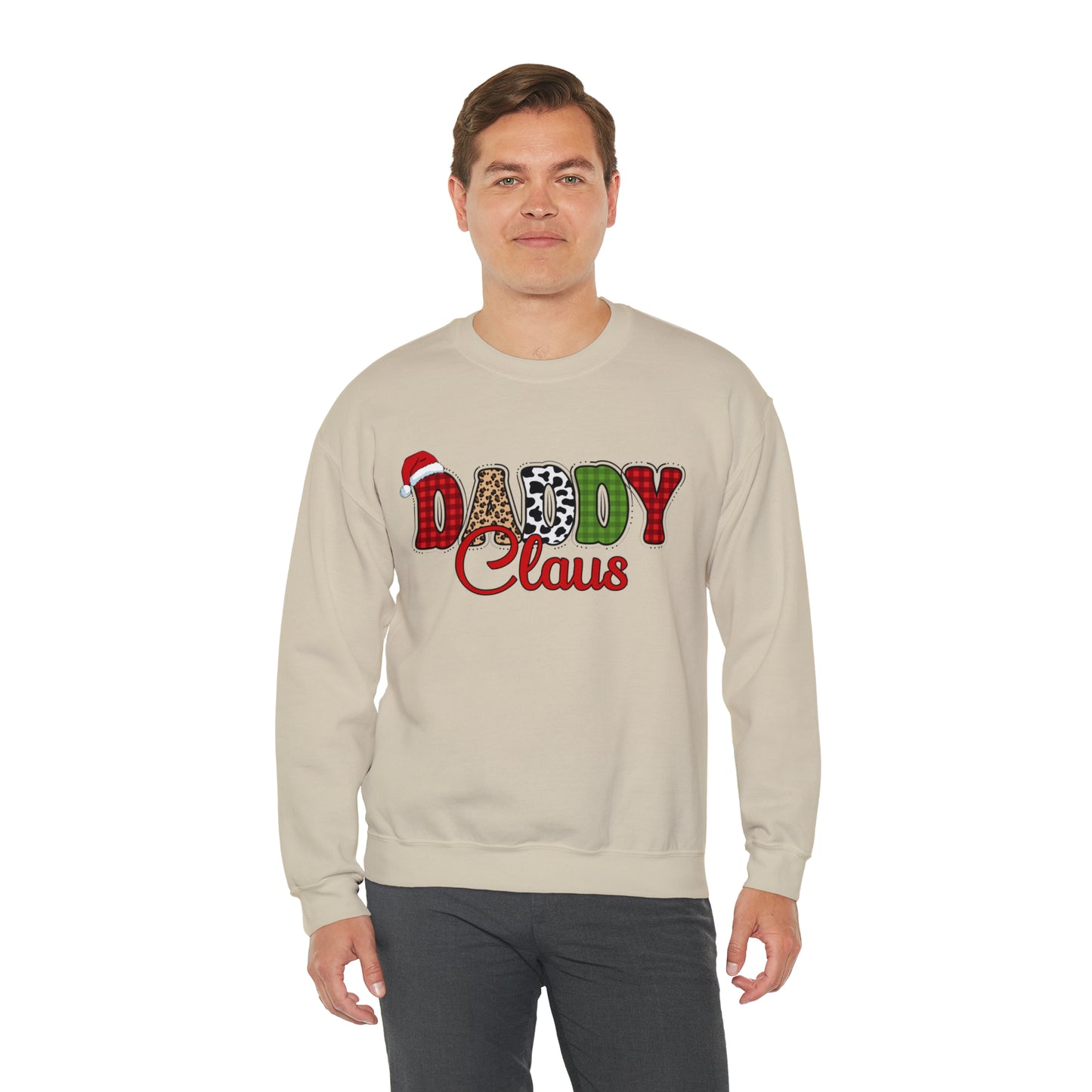 Daddy Claus Christmas | Crewneck Sweatshirt | Family Christmas Sweatshirt