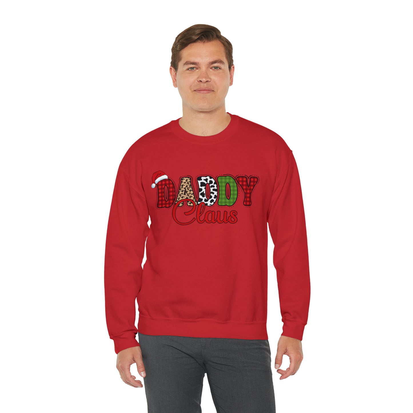 Daddy Claus Christmas | Crewneck Sweatshirt | Family Christmas Sweatshirt