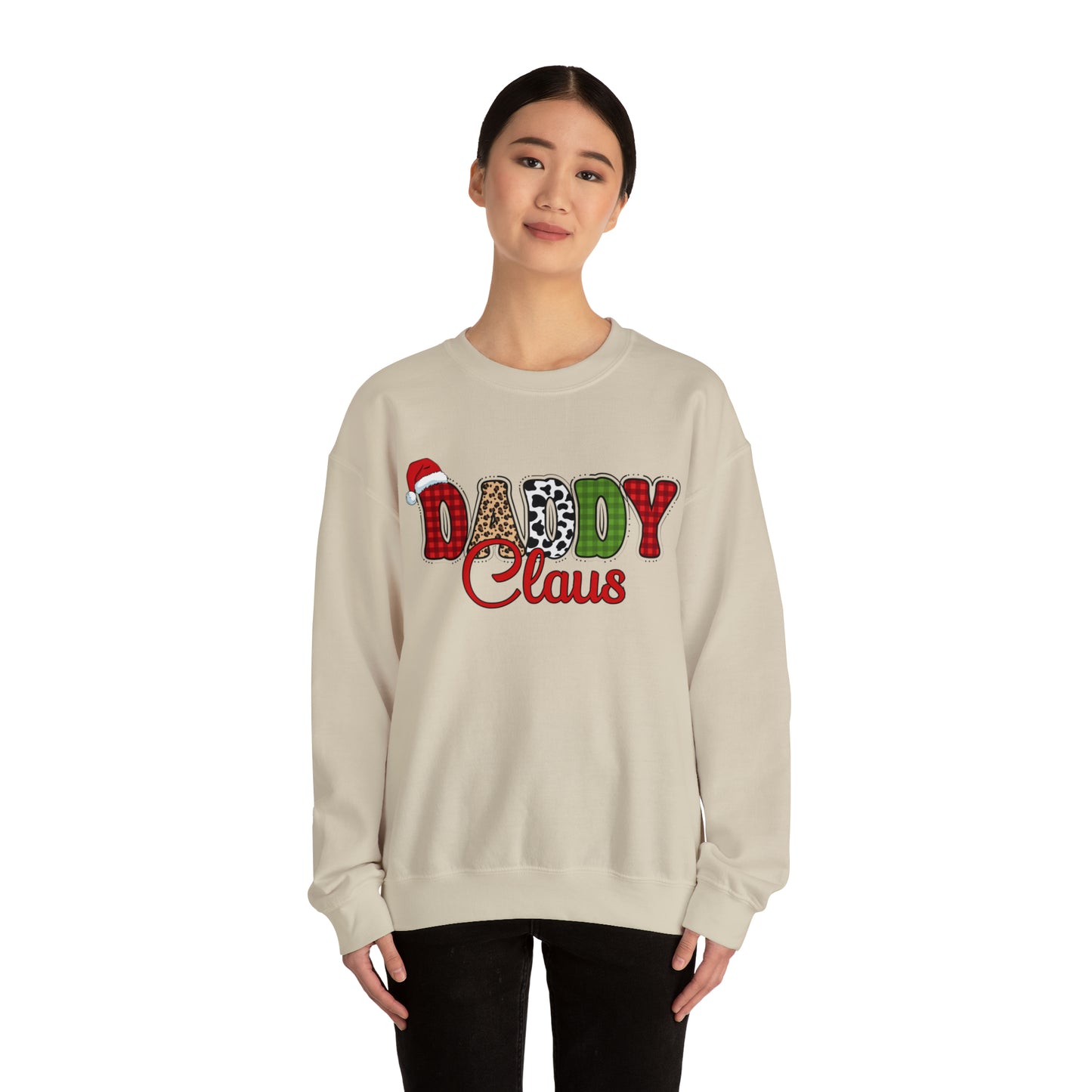 Daddy Claus Christmas | Crewneck Sweatshirt | Family Christmas Sweatshirt