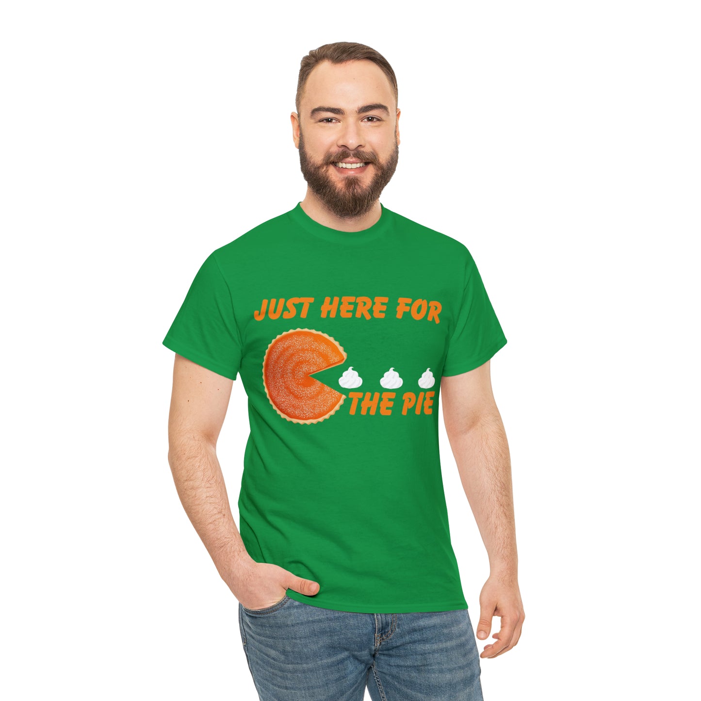 Men Just Here For The Pie | Heavy Cotton Tee