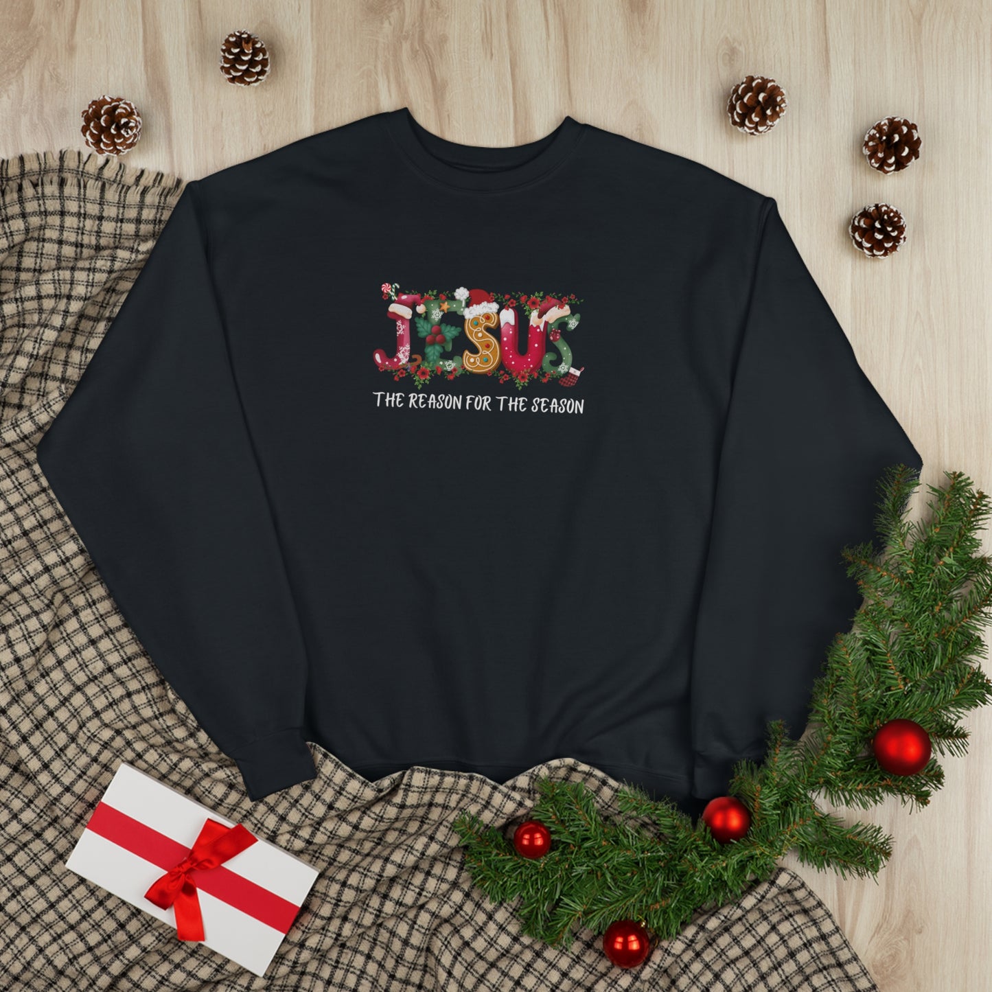 Jesus The Reason For The Season | Unisex EcoSmart® Crewneck Sweatshirt