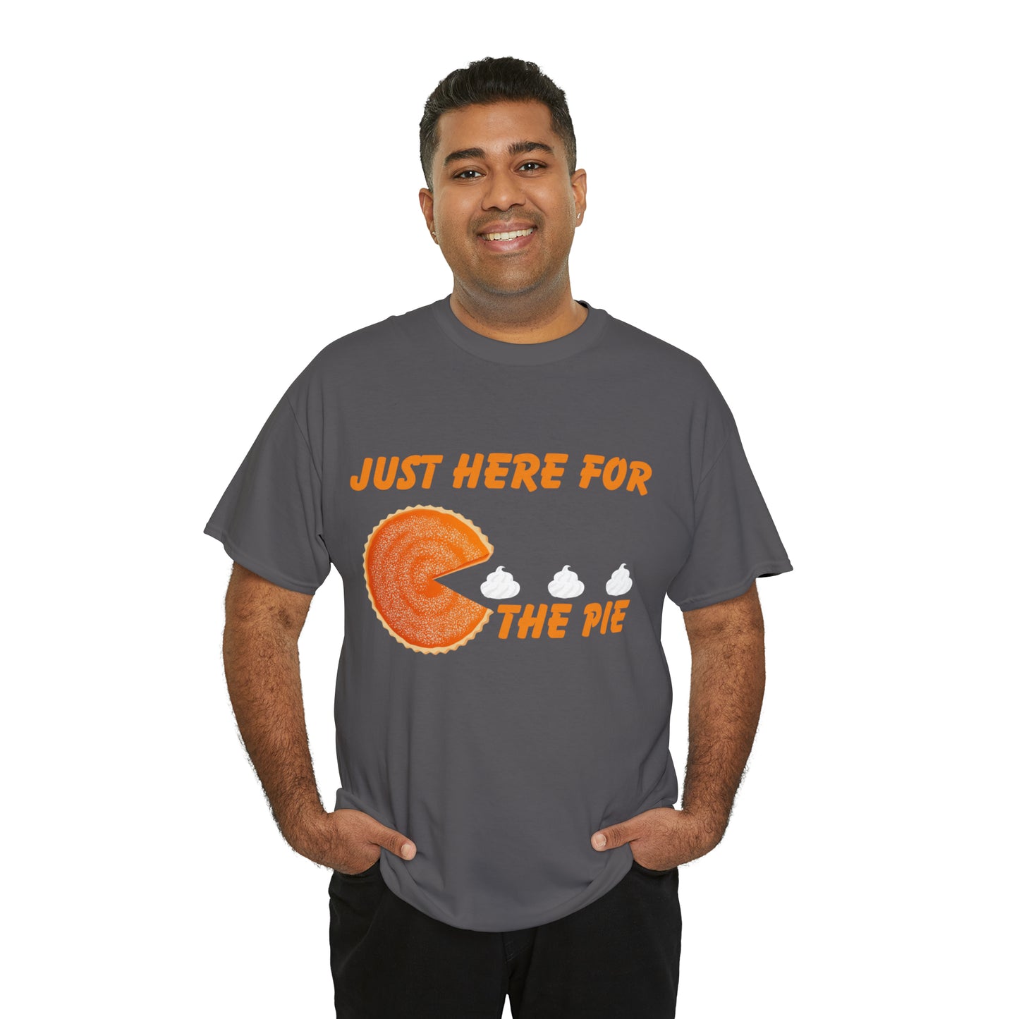 Men Just Here For The Pie | Heavy Cotton Tee