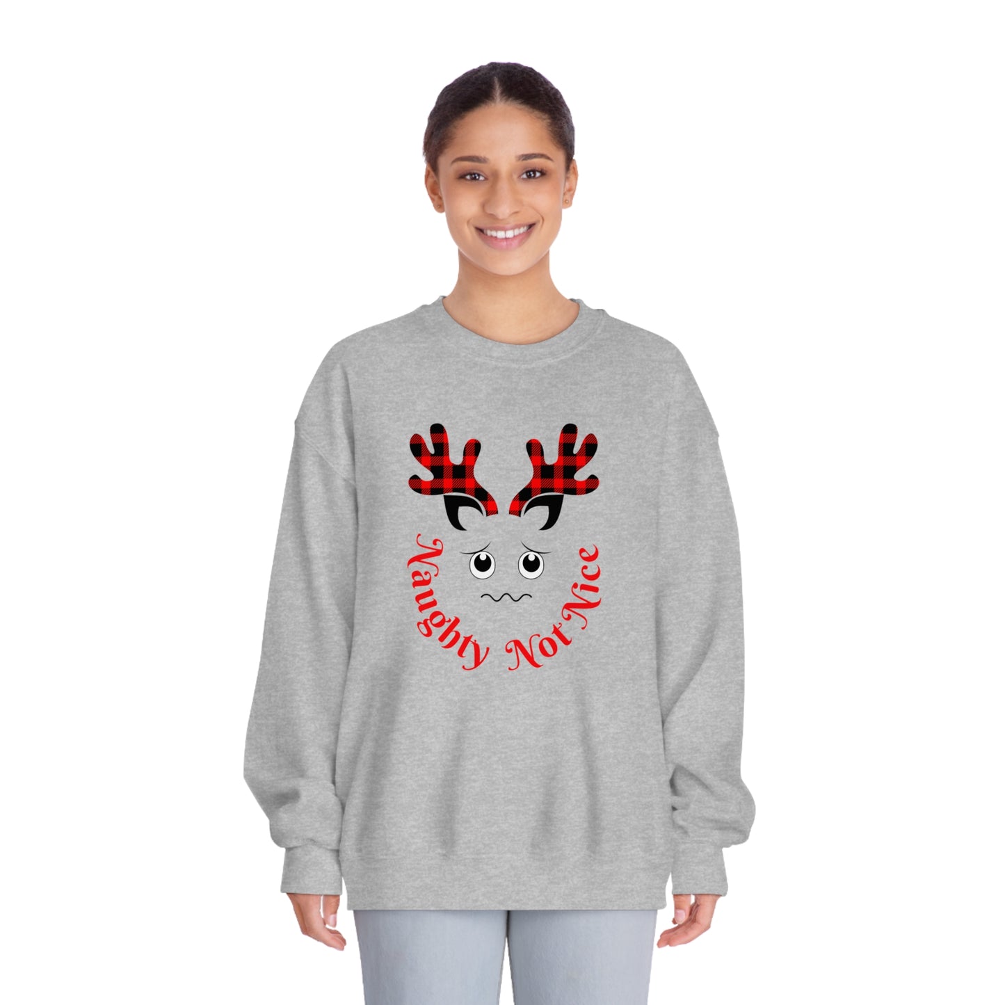 Naughty Not Nice | DryBlend® Crewneck Sweatshirt