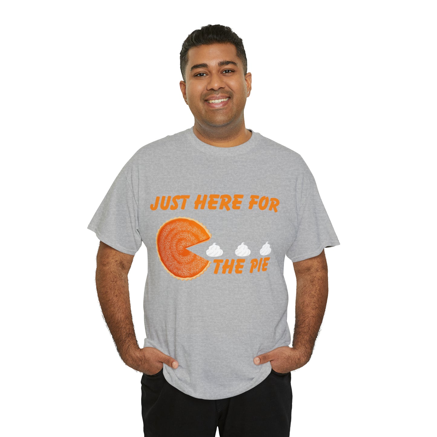 Men Just Here For The Pie | Heavy Cotton Tee