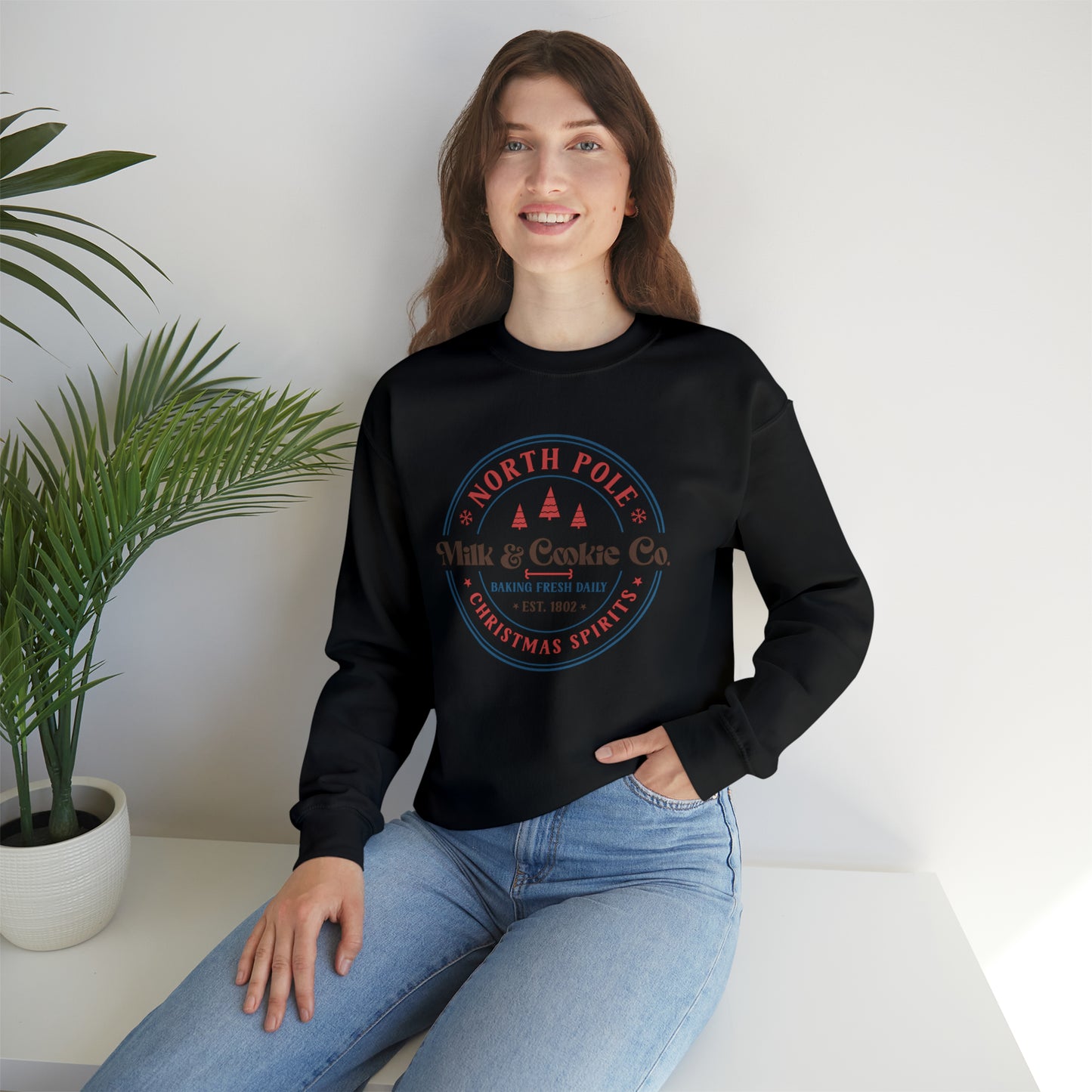 NorthPole Milk & Cookie Co. | Christmas Crewneck Sweatshirt