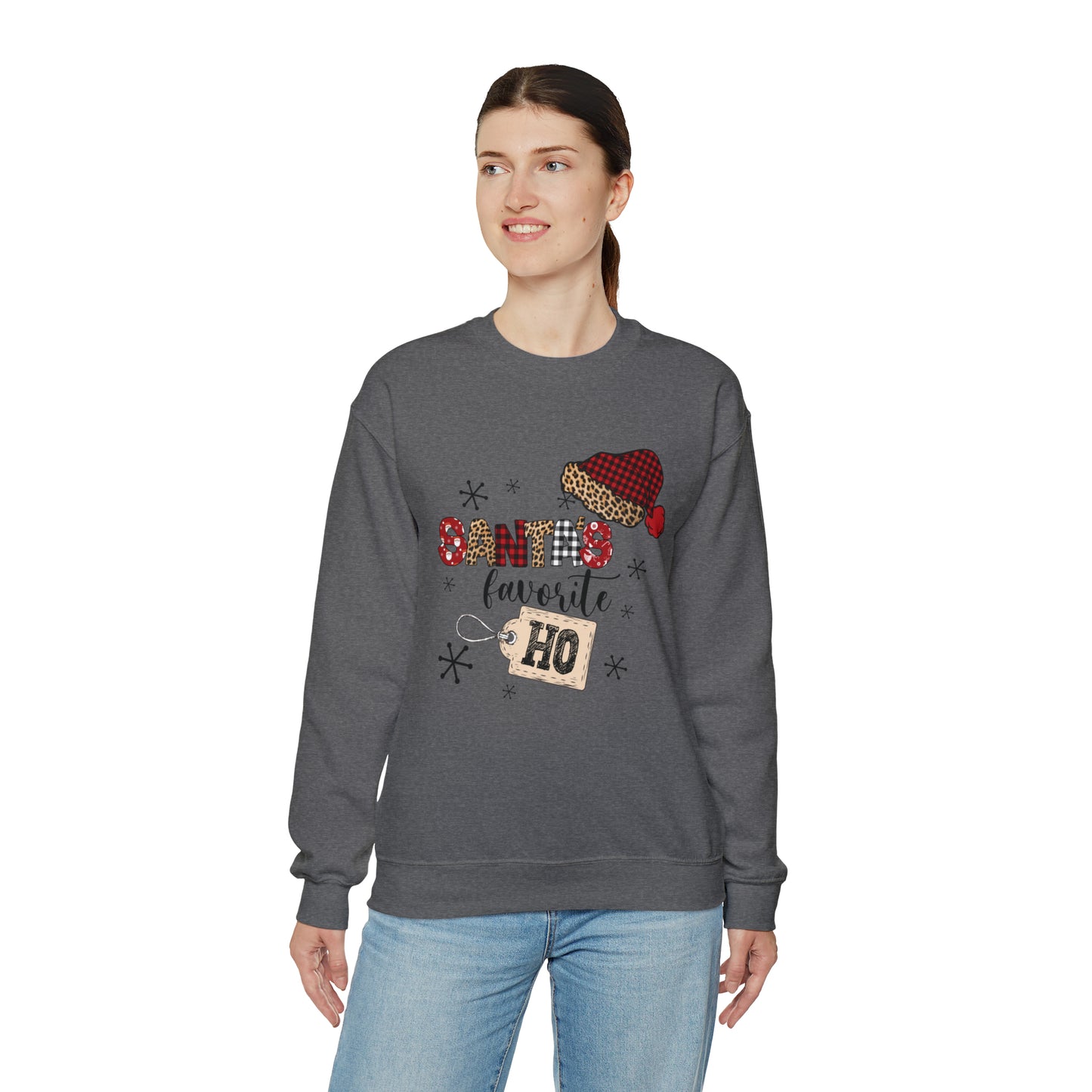 Santa's Favorite Ho Crewneck Sweatshirt | Funny Christmas Sweatshirt | Trending Christmas Sweatshirt