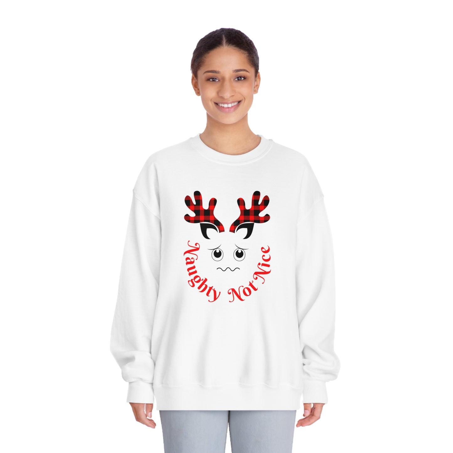 Naughty Not Nice | DryBlend® Crewneck Sweatshirt