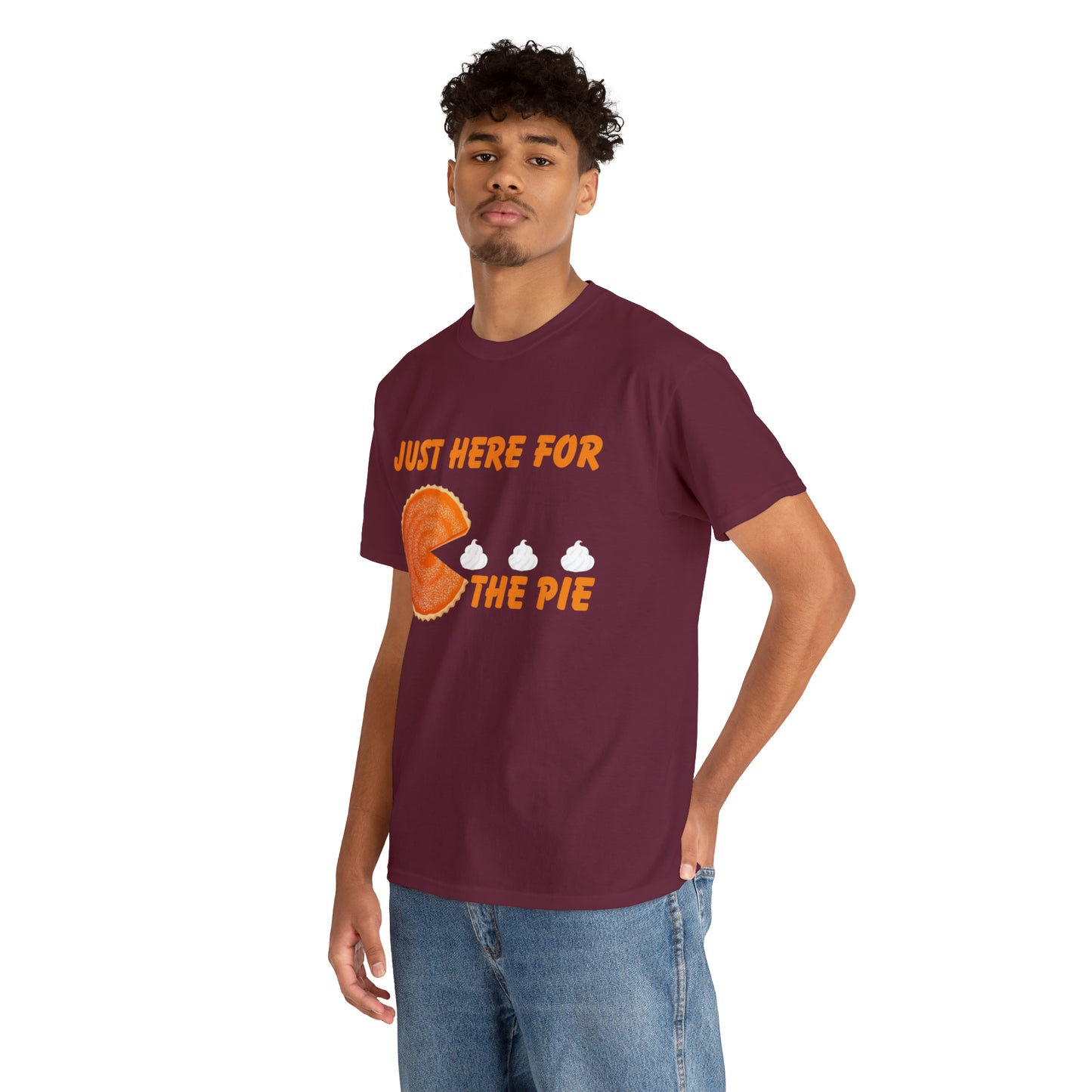 Men Just Here For The Pie | Heavy Cotton Tee