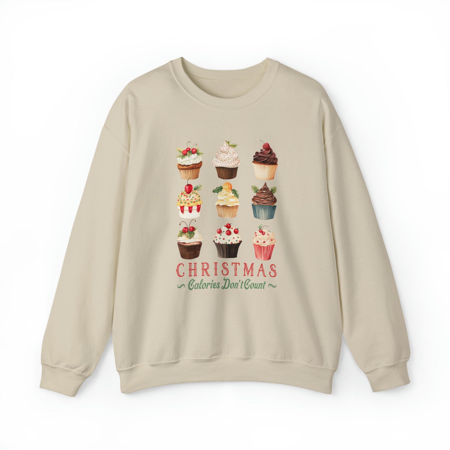 Christmas Calories Don't Count | Christmas Crewneck Sweatshirt | Unisex Sizing